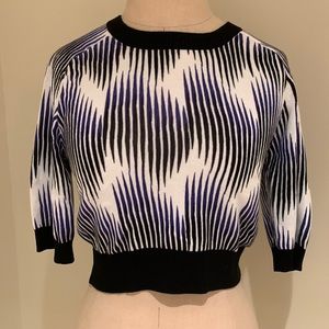 Peter Pilotto for Target Cropped Graphic Sweater